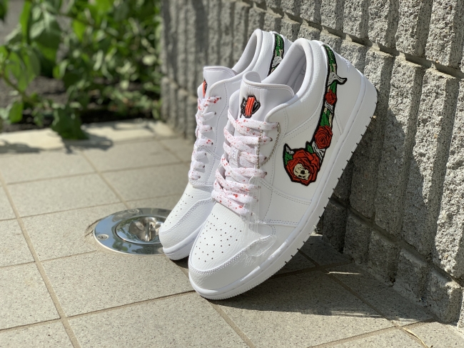 SKULL ROSES AJ1 LOW