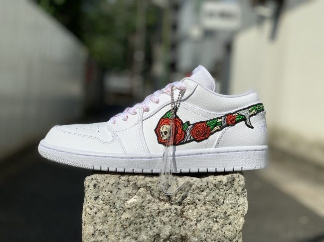 SKULL ROSES AJ1 LOW