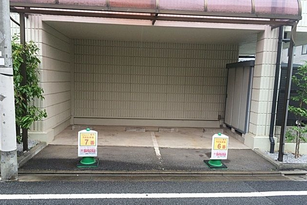 ▲青空マルシェ開催駐車場