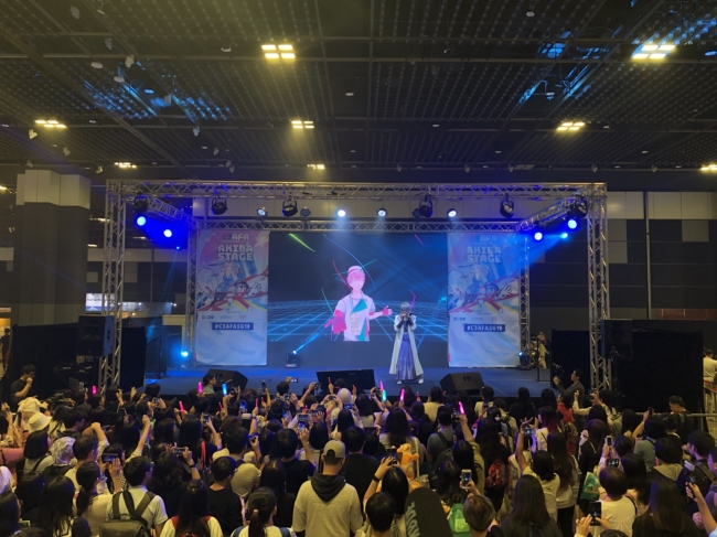 ▲イベント「C3 AFA Singapore 2019」（シンガポール）でのステージの様子。