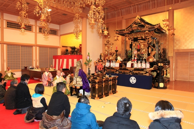 増上寺での祈願の様子（イメージ）