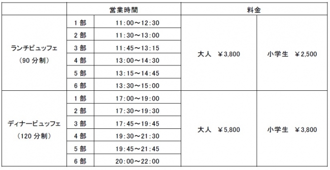 料金表