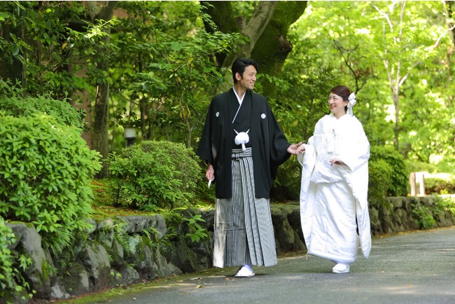 石清水八幡宮にはフォトスポットが沢山。 前撮りもオススメです。