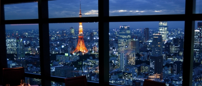 店内からの夜景