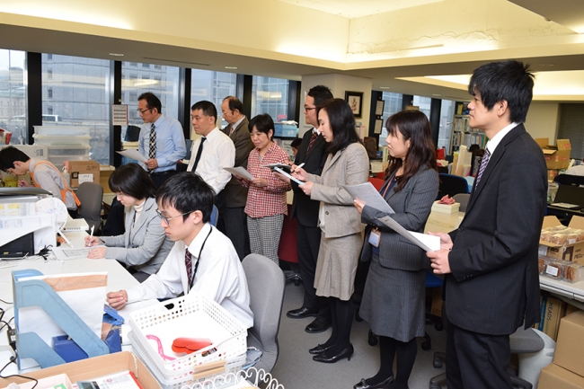 ▲ 障害者雇用現場の見学