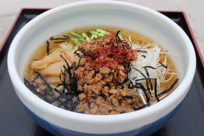 ▲初出場の道の駅「おおゆ」（秋田県） 『かづの牛だしスゥプ麺』