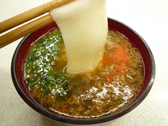 ▲初出場の道の駅「がいせん桜新庄宿」(岡山県) 　『牛餅丼』