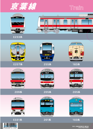 ▲ 「京葉線クリアファイル」イメージ(ＪＲ東日本商品化許諾済)