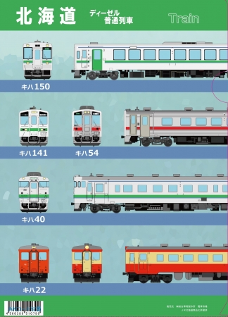 ▲　「北海道ディーゼル普通列車クリアファイル」 イメージ