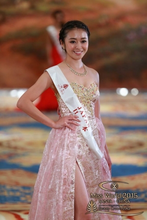 MissWorld2015日本代表中川知香　世界大会TopModel部門TOP30入選！