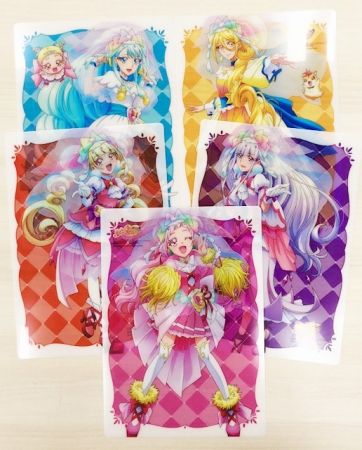 プリキュアを一人ずつフィーチャーした5枚セット！