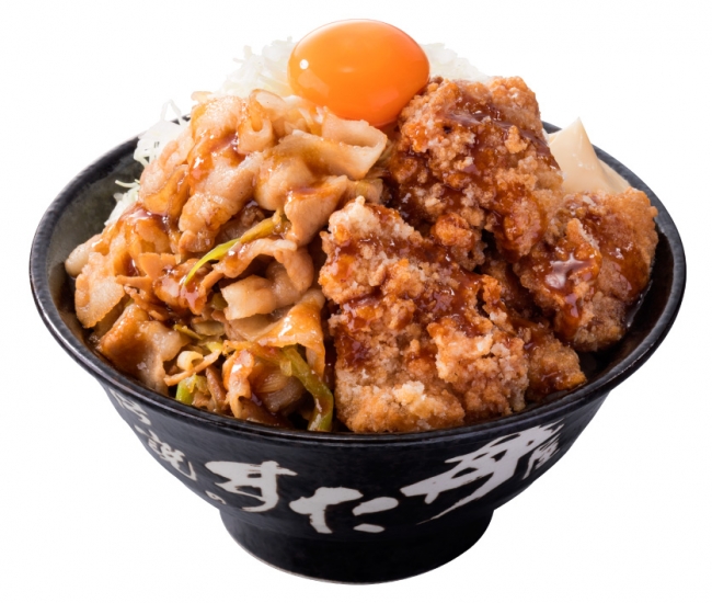 【期間限定メニュー】豪快唐揚げ合盛りすた丼