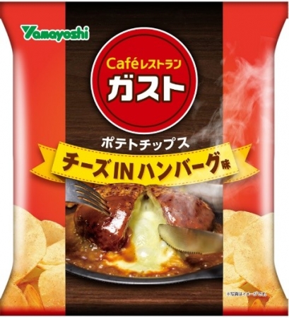 ポテトチップス「ガスト チーズINハンバーグ味」