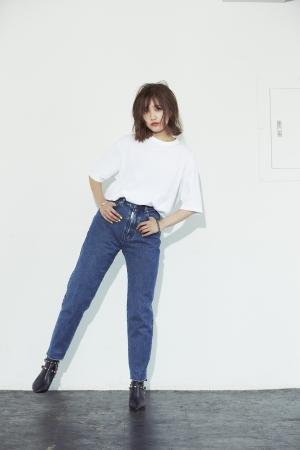 RENA KATO：W-FRONT SLIM［ブルー］¥9,990