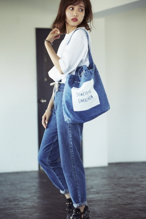 RENA KATO：TOTE BAG［ライトブルー］¥4,104