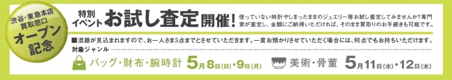 2016年5月実施予定のお試し査定イベント