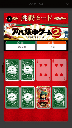 「アパ集中ゲーム2」画面イメージ