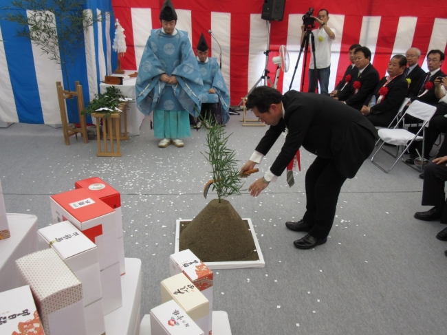 プレミア〈長岡表町〉起工式 神事