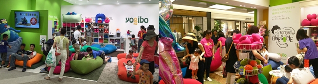  ▲Yogibo Store 混雑時の様子