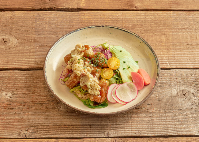 有機バルサミコの南蛮風VEGEからあげ丼