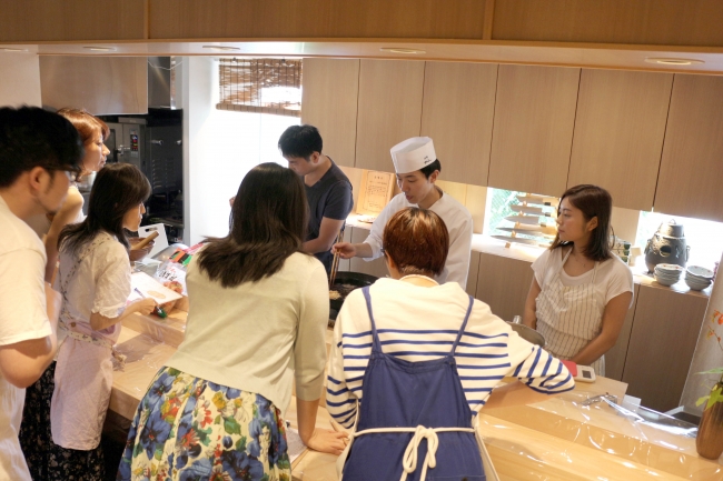 「素材の味を活かして和食を楽しもう」レッスン風景