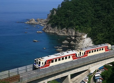 北リアス線の写真スポット・大沢橋梁