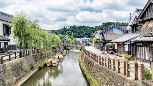 江戸情緒あふれる水郷の町。タイムスリップしたような時間を流れを感じていただけます。