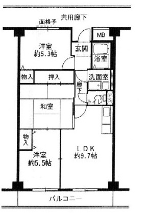 ルミネノヴァ菊田の間取り図