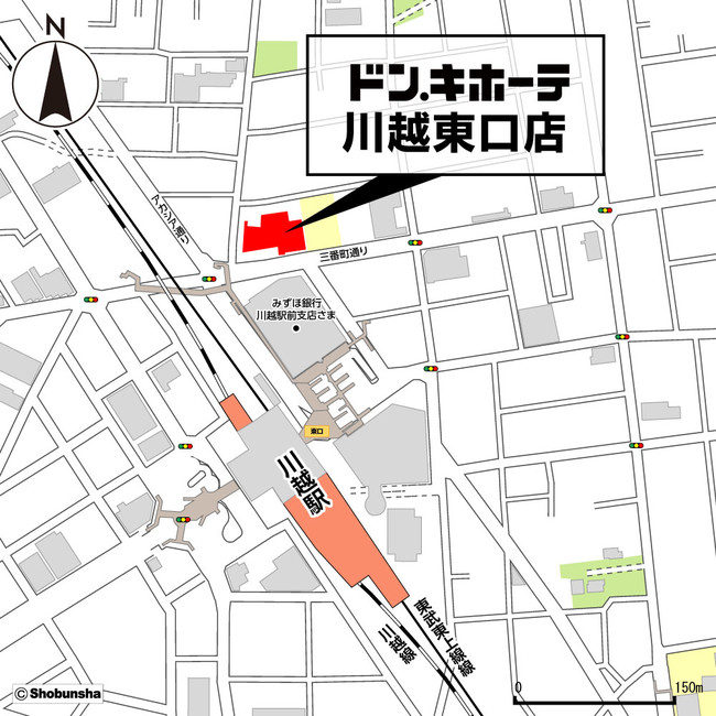 ドン・キホーテ川越東口店 周辺地図