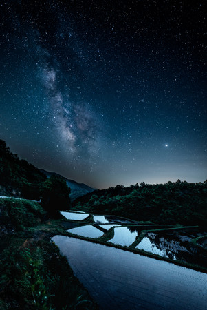 丸森町 沢尻の棚田の風景