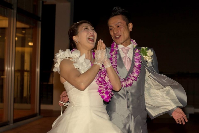 妻へ贈った結婚式の様子