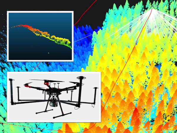 自社開発による最新のUAV LiDARシステム「テラライダー」