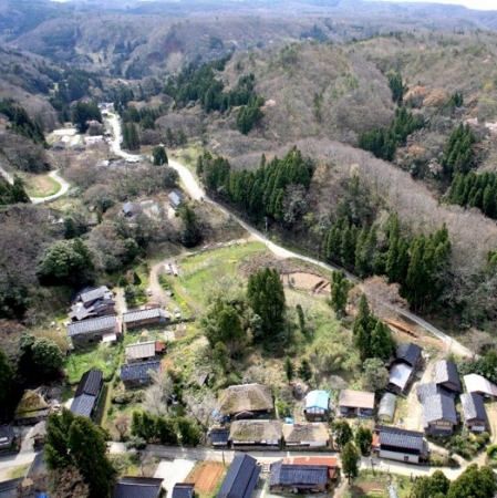 西三川砂金山：鉱山集落の歴史を伝える笹川集落（国重要文化的景観に選定）