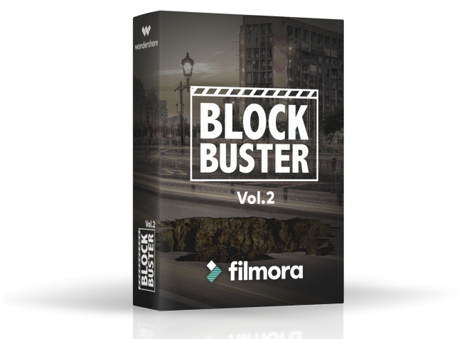 Filmora動画編集VFX素材決定版BlockBuster Vol2