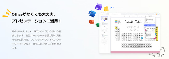 Office形式を変換出来るのでプレゼン・資料作りに活躍 -  PDFエレメント