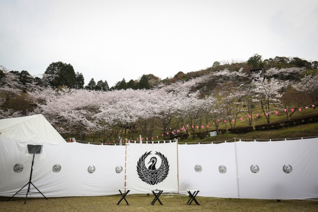 蘭丸ふる里の森での合戦陣地