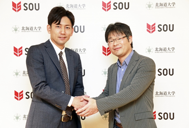 左：SOU 嵜本 ／ 右：北海道大学 川村秀憲教授