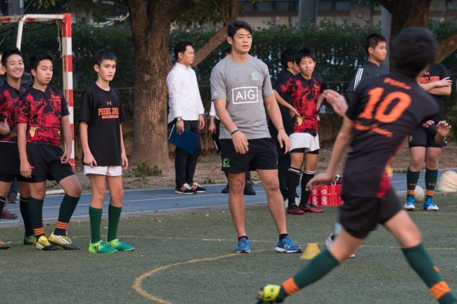 藤田選手の指導の様子