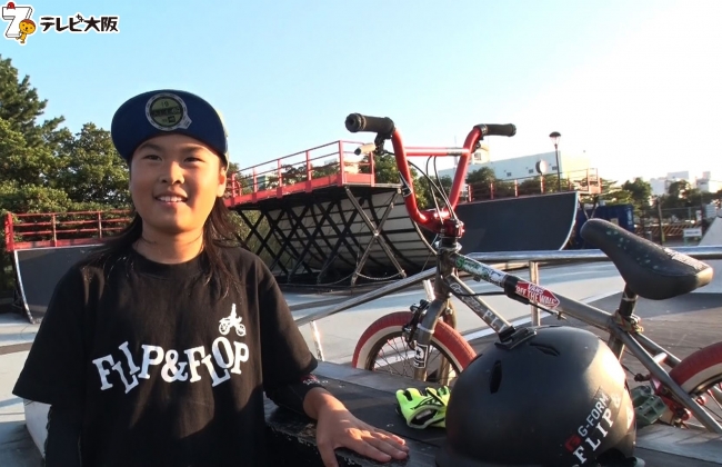 BMXの天才キッズ　本村來夢くん１０歳