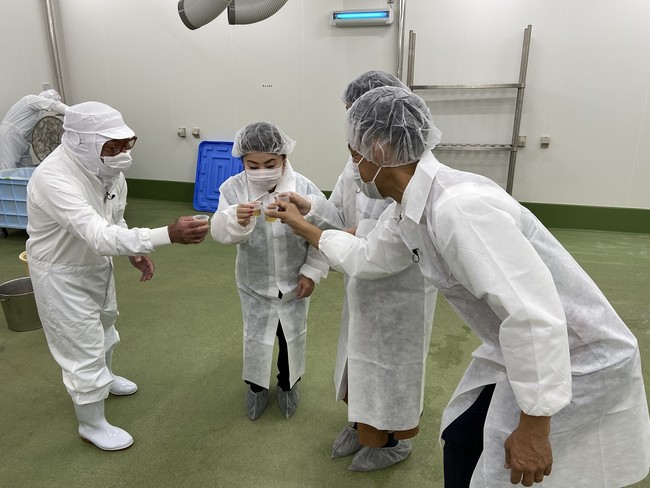 旭ポン酢の工場を見学