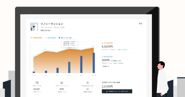 アップデート後のAI査定利用画面イメージ