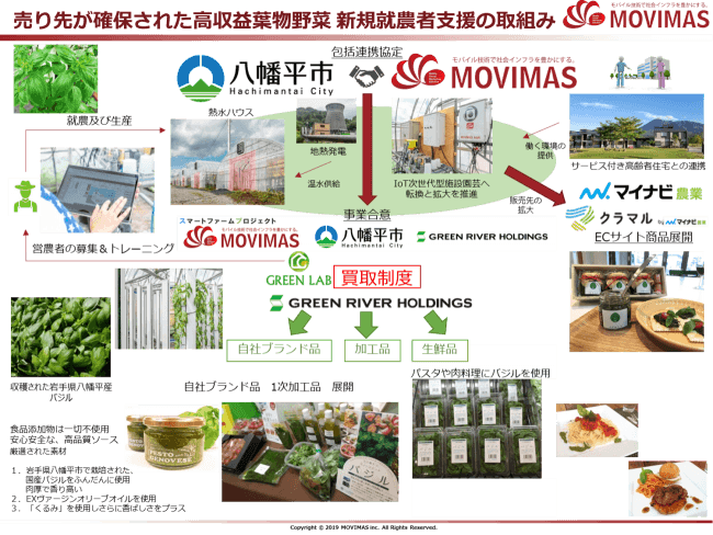 売り先が確保された高収益葉物野菜　新規就農者支援の取組み