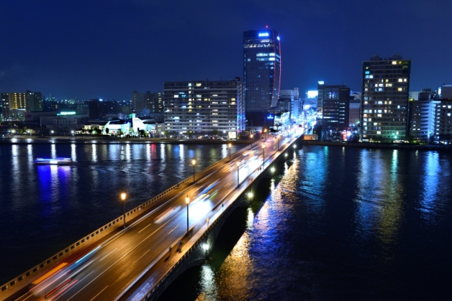 新潟市の夜景