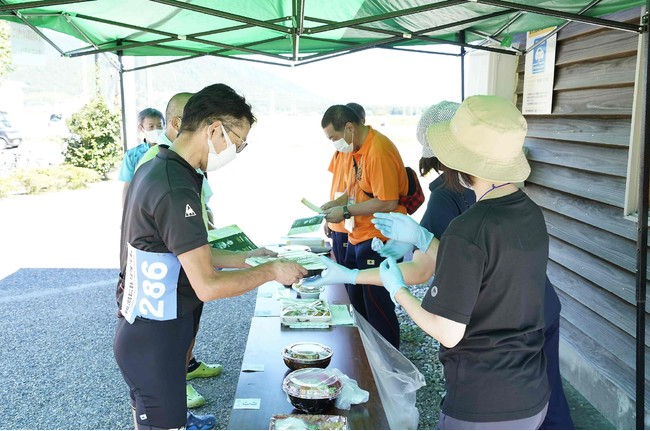 ゴール後には地元温泉街特製の昼食も！