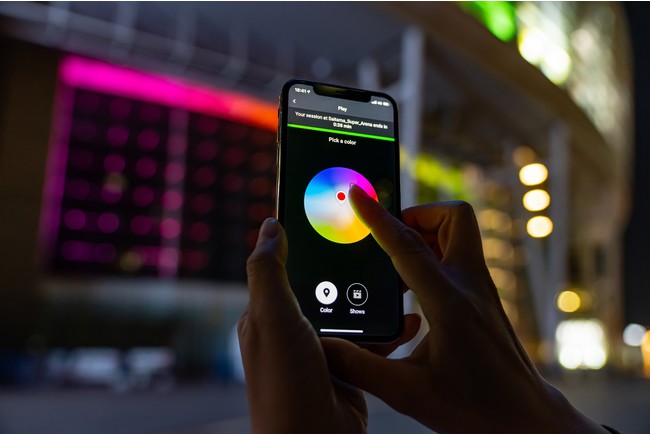 ご自分のスマートフォンからイルミネーションをコントロール