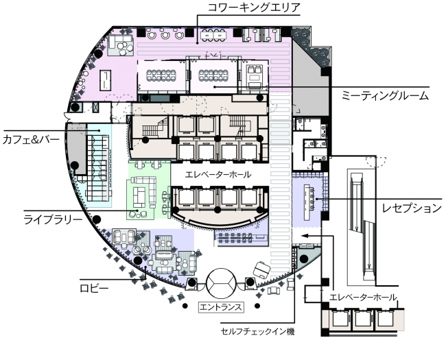 ロビーフロア図面