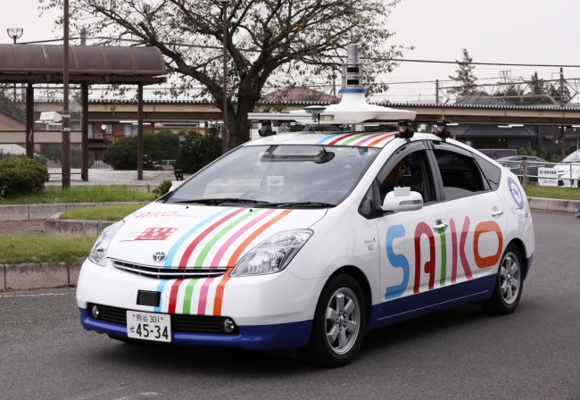 体験試乗で使用される自動運転車