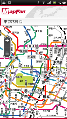 電車路線図表示イメージ