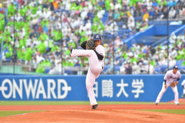 6月10日、オリックス戦。この試合は、本人が選ぶ6月のベストゲームであり、雨が降りしきる中、集中して投げぬくことができたと語る