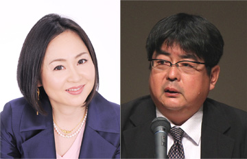 大高未貴氏（左）と阿比留瑠比氏